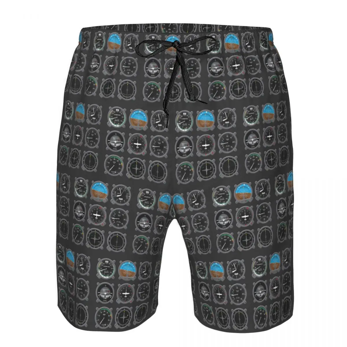 Aircraft Instrumentation Cluster Trunks Beach Board Shorts Casual Quick Dry Swim Summer Men Pants