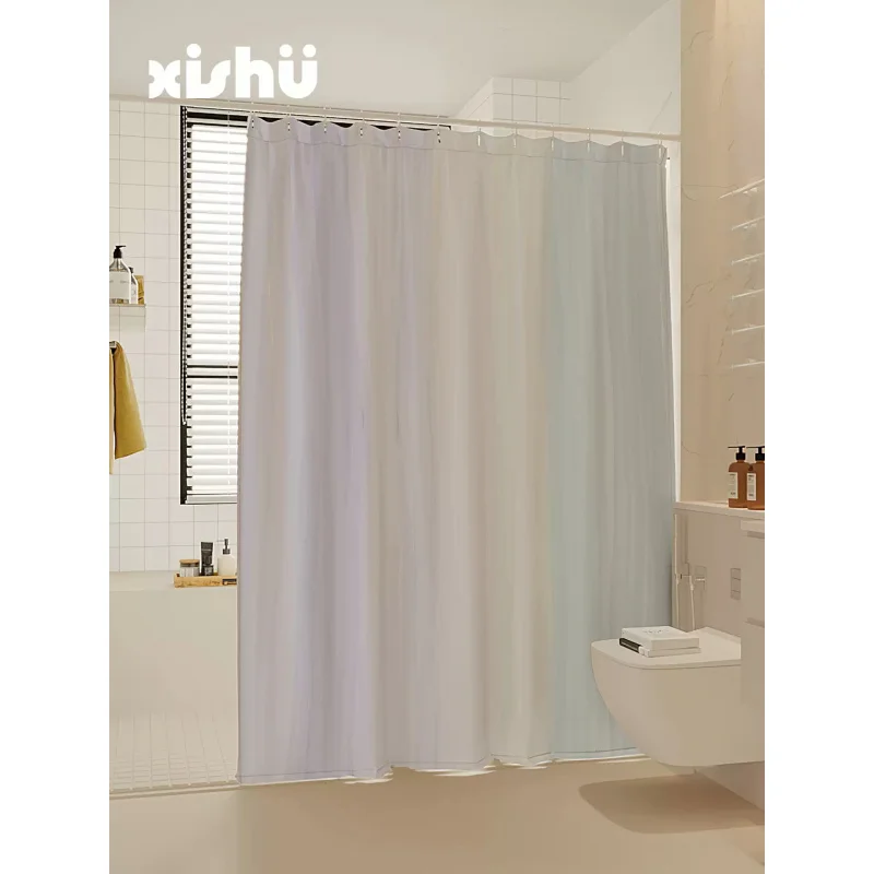 VIKAMA Bathroom Shower Curtain Waterproof Mildew Proof Toilet Partition Curtain Toilet Cover Curtain Bathroom Decoration