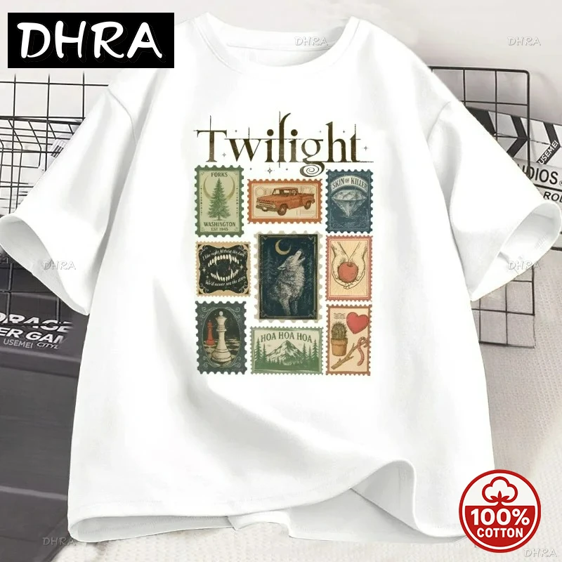 New style Vintage Twilight T-shirt Book Lover Cotton Men Women Tshirt Unisex Clothing Summer Aesthetic High Quality Tee