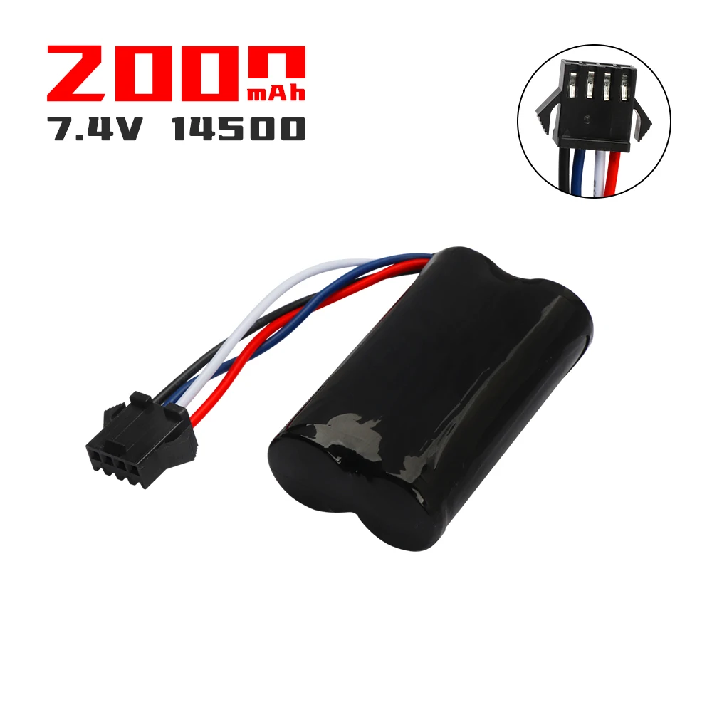 14500 2S 2000mAh Li-ion Battery Batteries For Remote Controlled Helicopter quadcopter RC Car Truck Toys Parts with SM-4P plug