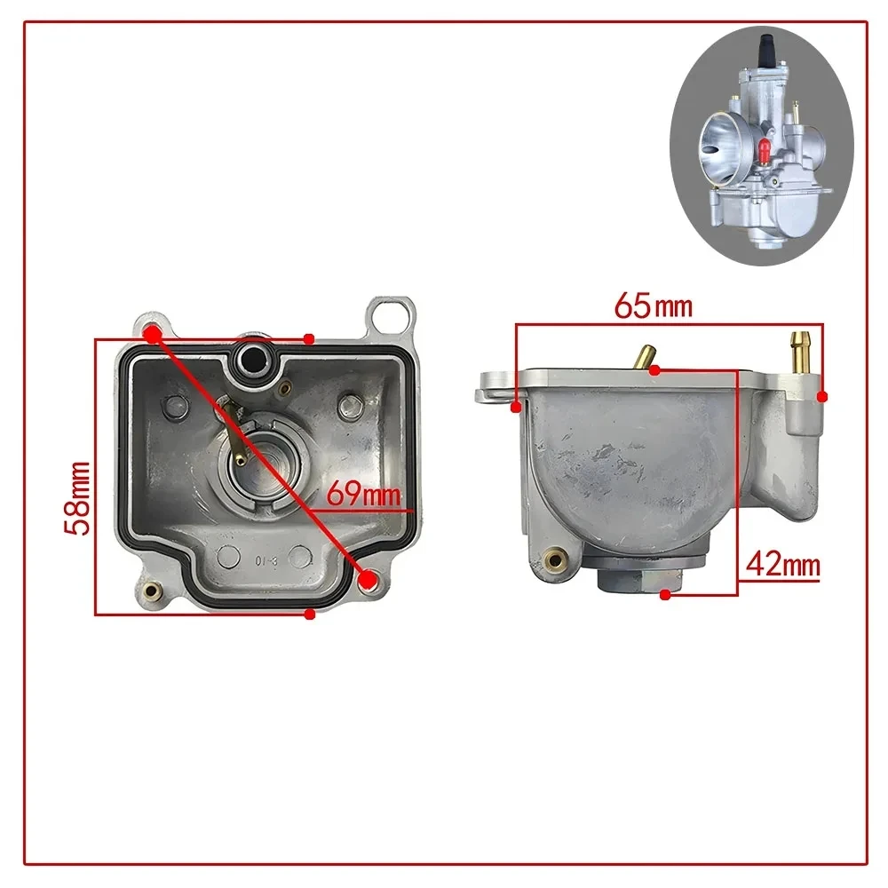 For KEIHIN KSR EVO OKO KOSO Universal PWK Bottom Float Bowl PWK 21mm 24mm 26mm 28mm 30mm 32mm 34mm Dirt Bike Motorcycle Carb