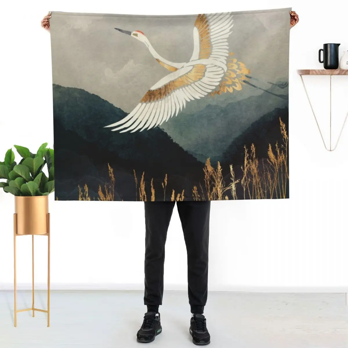 

Elegant Flight Throw Blanket Color Fast Cozy Throw Blanket