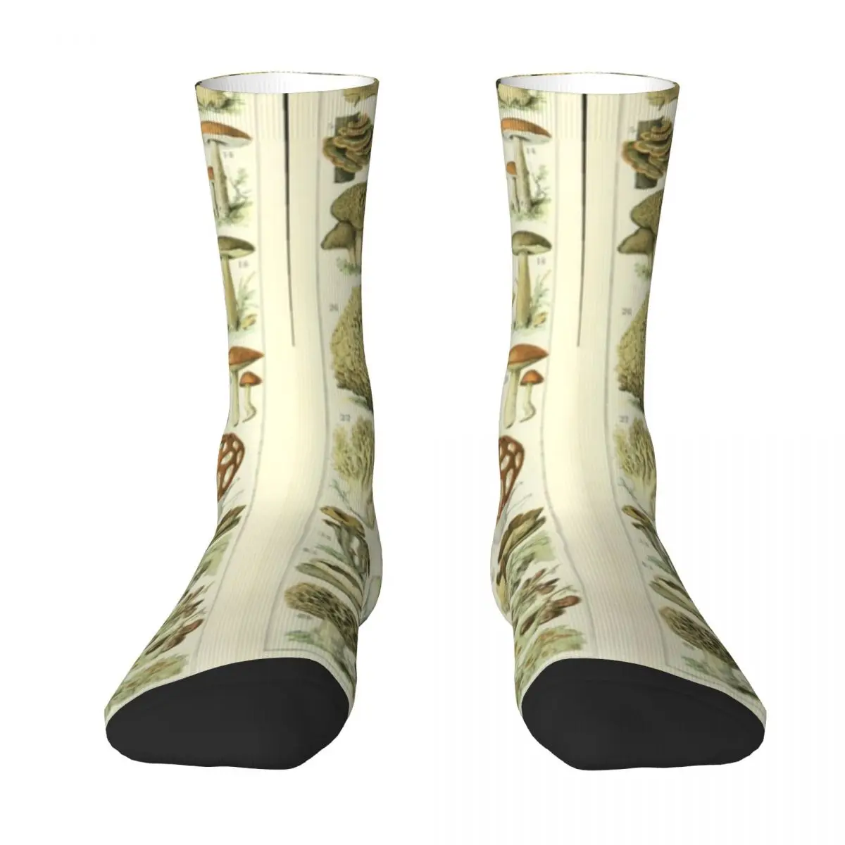 

Wild Mushroom Chart Socks compression colored Men Socks Luxury Brand Women's