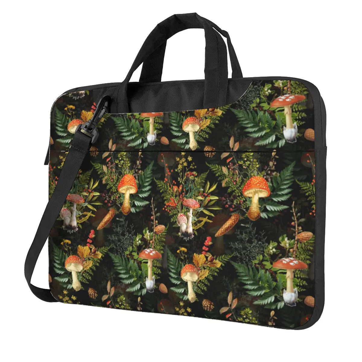 

Винтажная сумка для ноутбука Midnight Toadstools In The Forest, ботанический ночной сад, сумка для ноутбука, сумка для компьютера, устойчивая защитная сумка для ноутбука