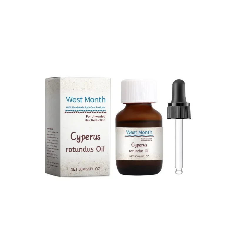 Aceite puro Cyperus Rotundus, suero de inhibición permanente del cabello, indoloro, potente restricción rápida de axila, piernas, brazos, cuidado