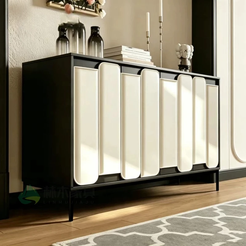 Display Luxury Living Room Cabinets Storage Wooden Shoes Organizers Hotel Cabinet Modern Corner Meuble Rangement Furniture Home