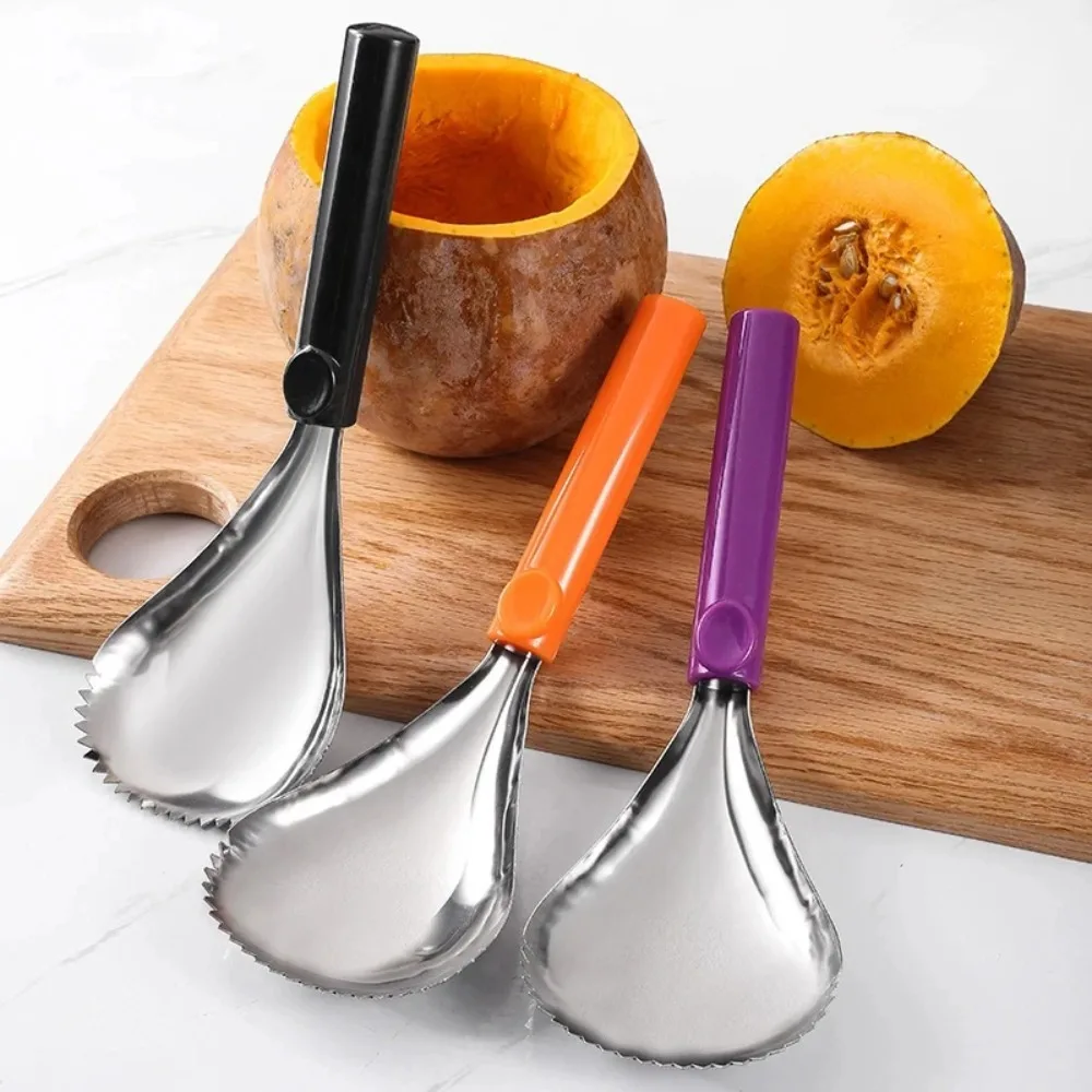 

2 Pcs Smoothie Scoop Pumpkin Corer Tool Stainless Steel Remover Removers Kitchen Commercial