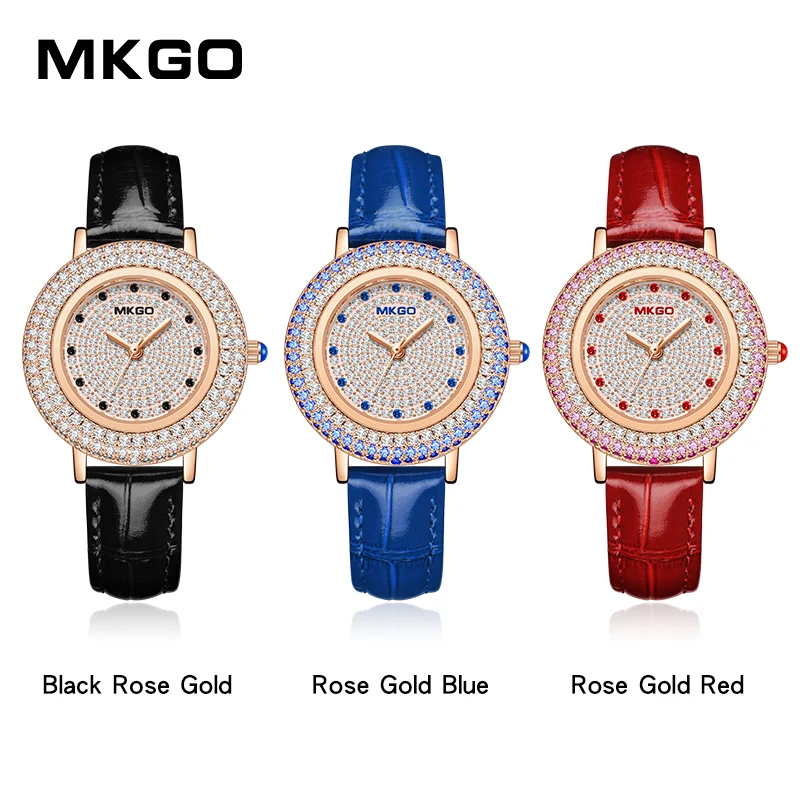 Nieuwe Horloges Voor Vrouwen Luxe Volledige Diamanten Polshorloges Mode Lederen Merk Horloges Dames Quartz Horloge Klok Montre Femme