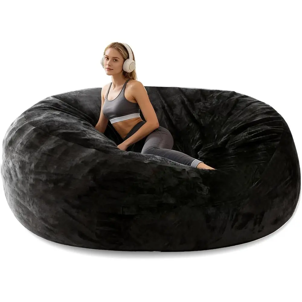 

Large 6T Bean Bag Chair for Adults - Reading Cloud Memory Foam Living Room Furniture, Lazy Sofa