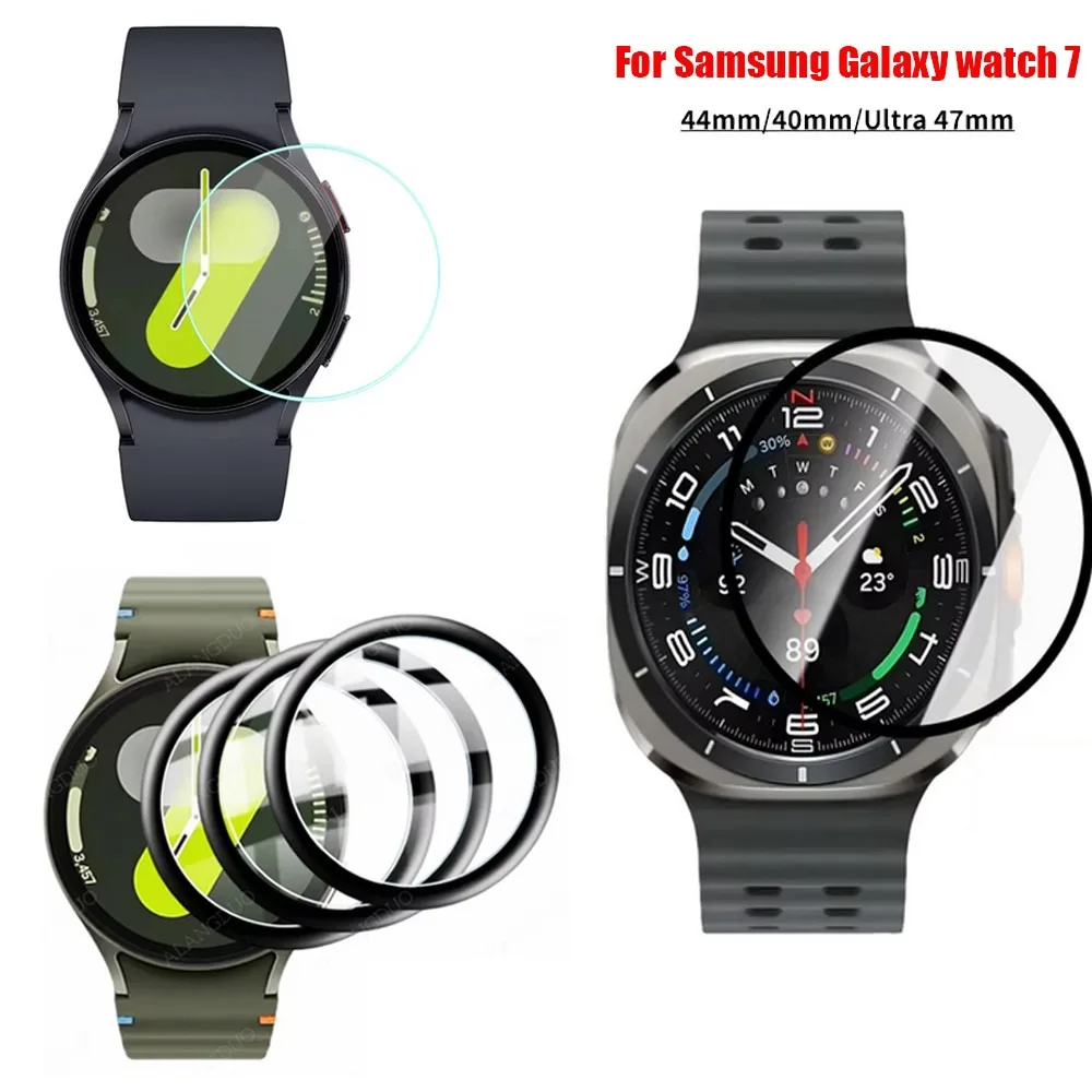 Samsung Galaxy Watch 7 40mm 44mm Ultra 47mm Watch7用傷防止カバー ソフトフィルム PMMAスクリーンプロテクター 強化ガラス