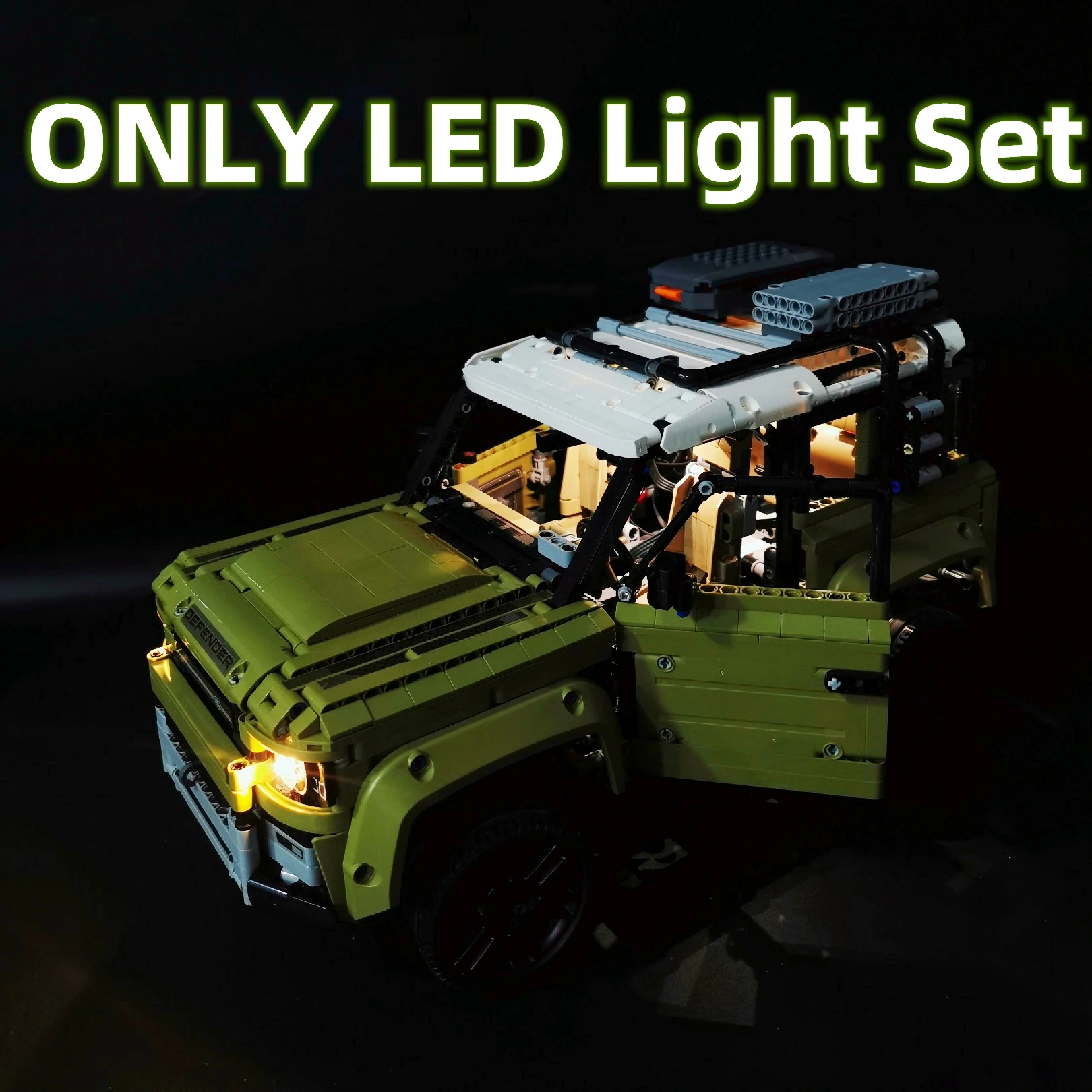 Andrea Motor-Télécommande LED Light Set, Accessoire Compatible avec LEGO 42110, LandRoverr Defender importer décennie ks, Brick, En Stock