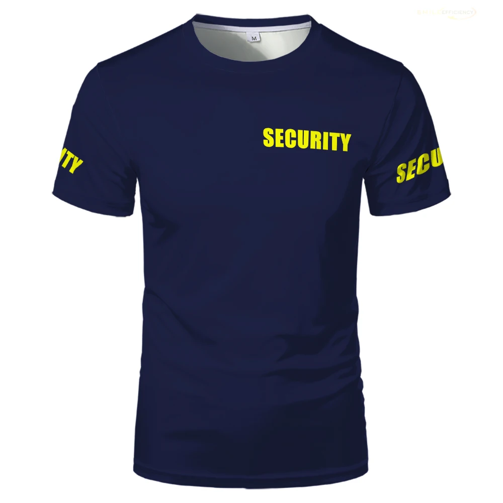 Classic Security Uniform Cheap Men\'s T-shirts Bodyguard Professional Work Clothes Tee Guard Light Breathable Procurement Tops