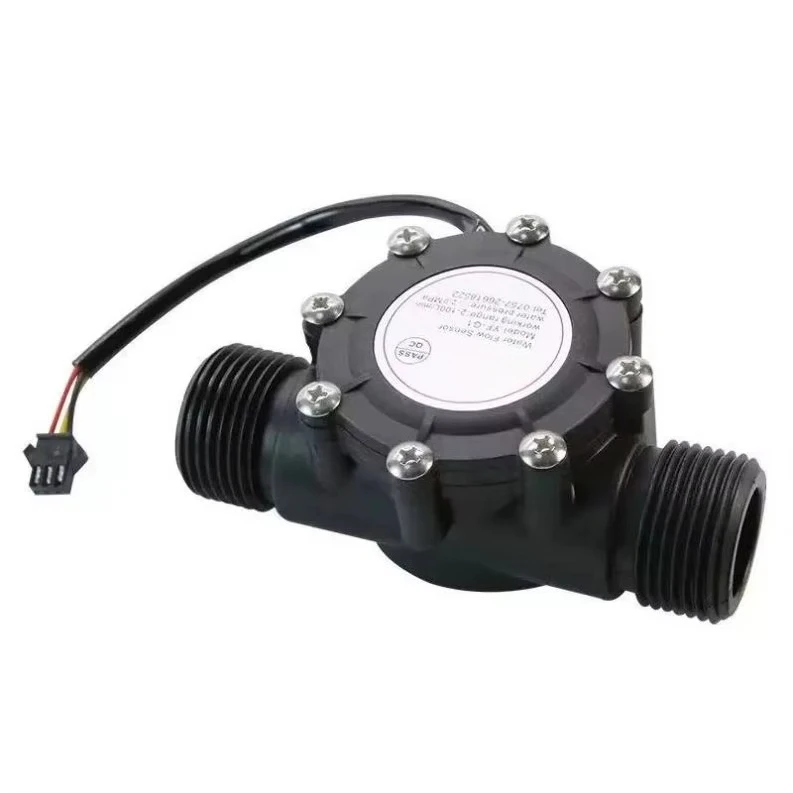 1-Inch Tubular Liquid Flow Sensor Industrial Water Sensor Pulse G1 Flowmeter with Hall for Measuring Water Flow