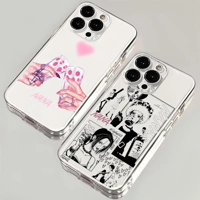 

Japan Anime Nana Oosaki Phone Case For iPhone 17 16 15 11 12 14 13 Pro Max Mini X XS XR 7 Plus 17E Air Shockproof Cover Fundas