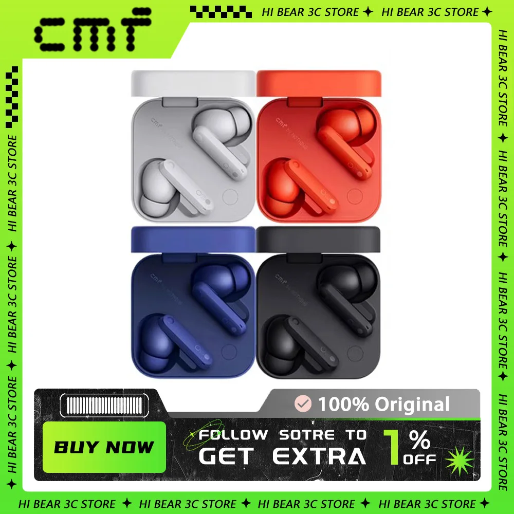 

CMF by NOTHING BUDS PRO 2 Wirless Earphones High Sound Quality Active Noise Cancellation Waterproof Sport Customized Earbud Gift