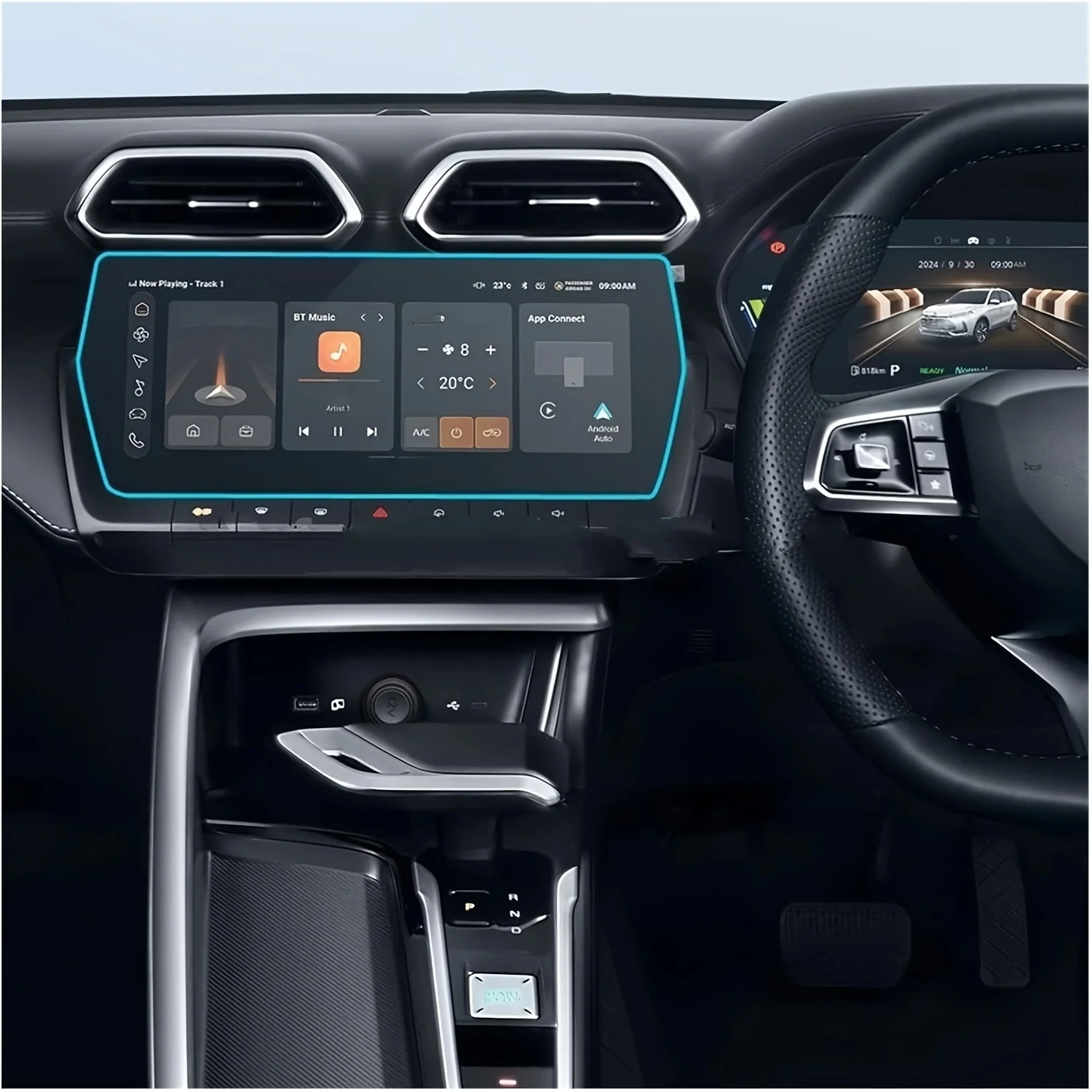 Für MG ZS Hybrid+ Für MG ZS Hybrid Plus 12,3 Zoll Navigationssystem Schutzfolie aus gehärtetem Glas – Detail 1