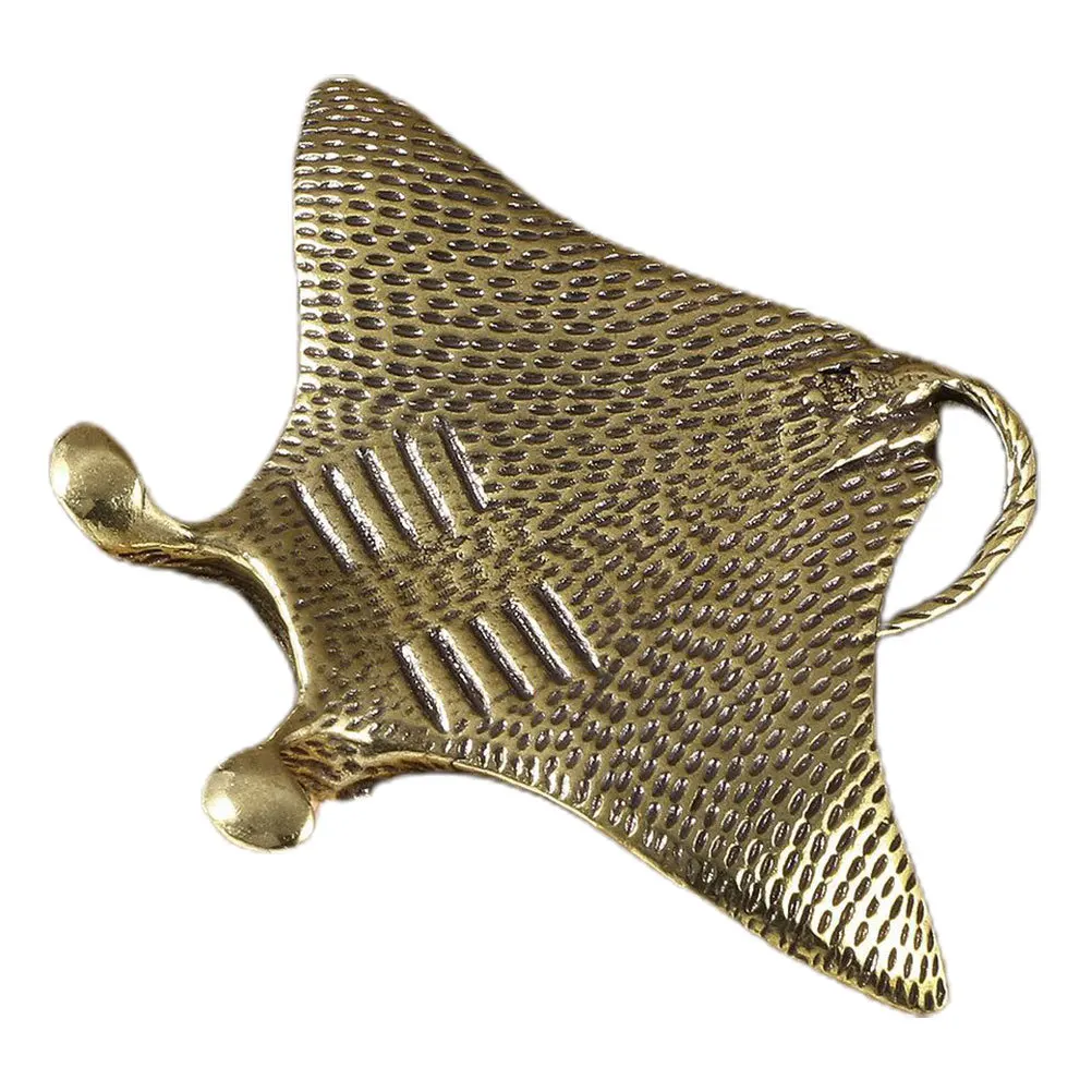 

Luxshiny Retro Brass Fish Statue Vintage Sculpture Decor for Desktop Home Office Indoor Ornament Gift