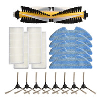 Long Lasting Performance with Main Roller Brush Side Brush Filter Mop Cloth for Blaupunkt For Bluebot For XPOWER+ Vacuums