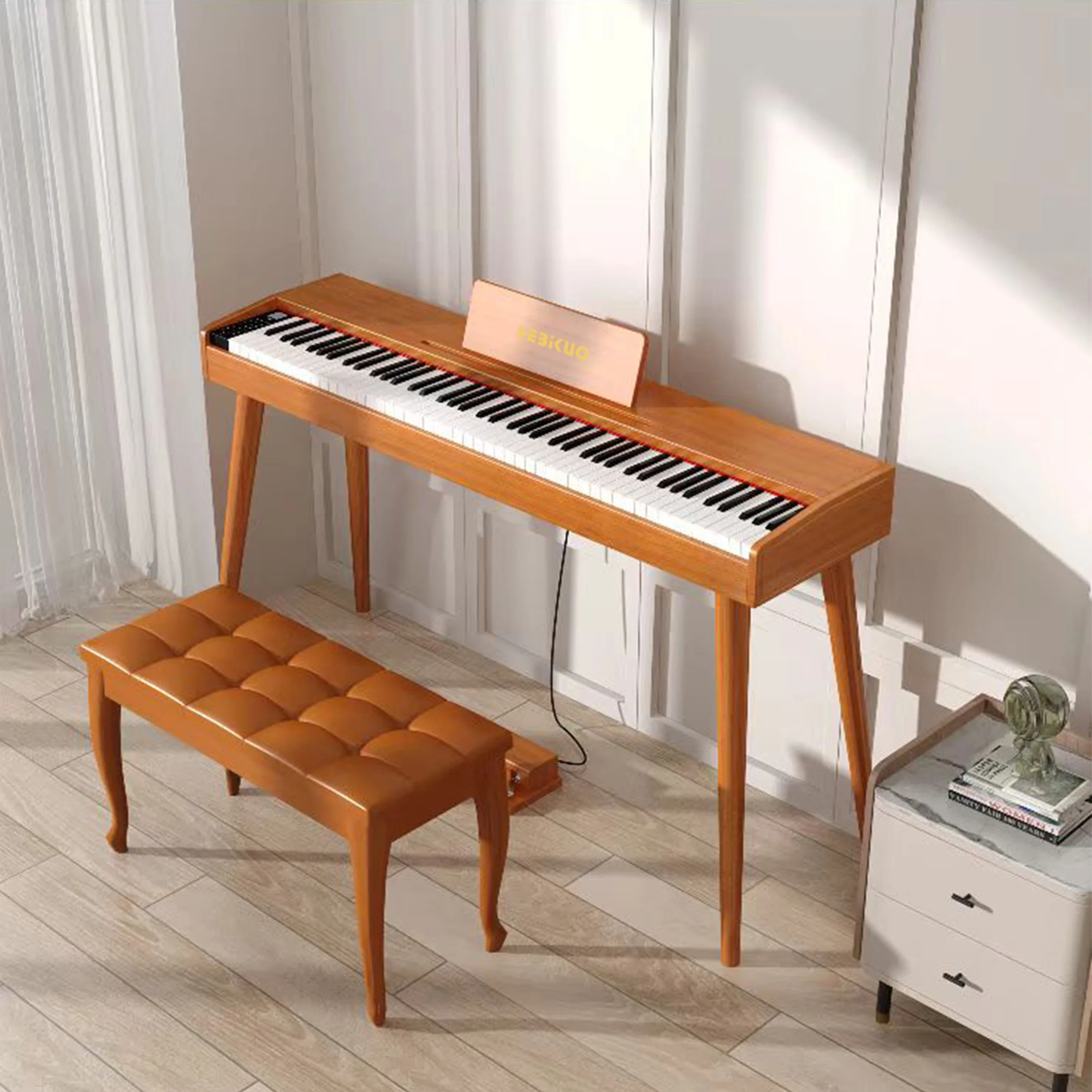 Pianoforte elettrico OEM di fabbrica 88 tasti tastiera strumenti musicali tastiera con azione a martello completamente ponderata pianoforte digitale elettrico