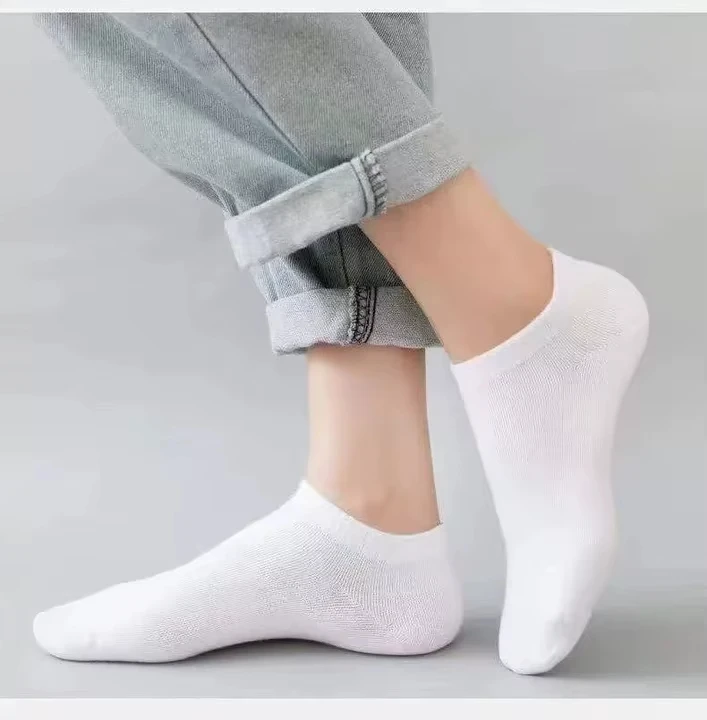 1/3/10Pairs Men's Ankle Socks Soft Breathable Stretchy Solid Color Low Cut Casual Sports Socks for Women Comfortable Fashionable