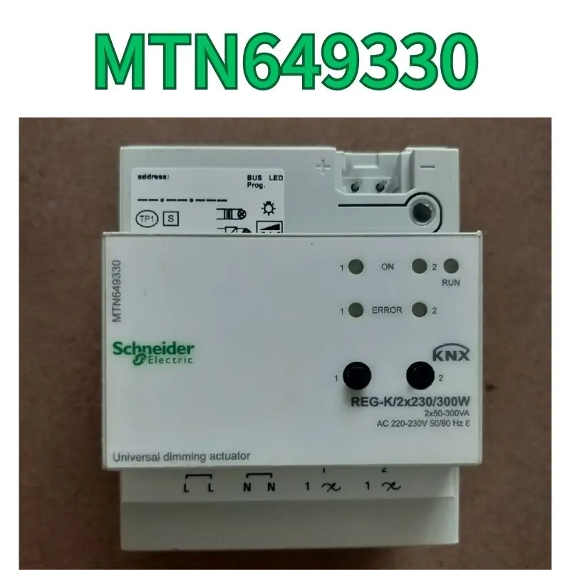 

second-hand KNX dual 300W dimming control module MTN649330 test OK Fast Shipping