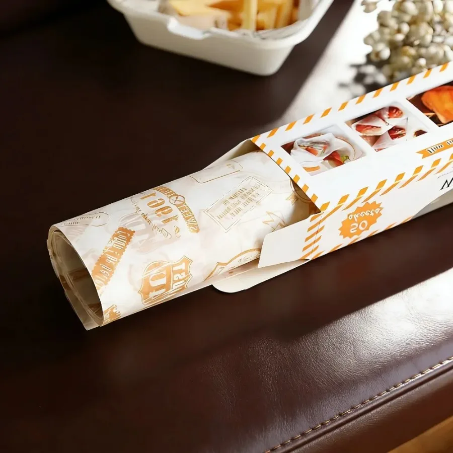 Multi-Purpose Reusable Pad Paper, Oil-Proof & Non-Stick Paper for Baking, Cooking, Packaging & Crafts (Yellow) - Image 2