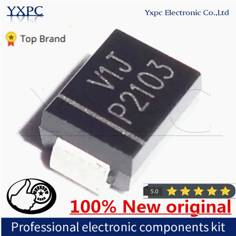 10pcs 10BQ100TR 10BQ100TRPBF 10BQ100 V1J SMB DO-214AA Schottky diode Chips