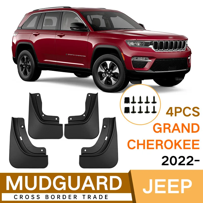 

For Jeep Grand Cherokee 2022-2023 black car mudguard Reduce dust Resist tire dirt car accessories tools