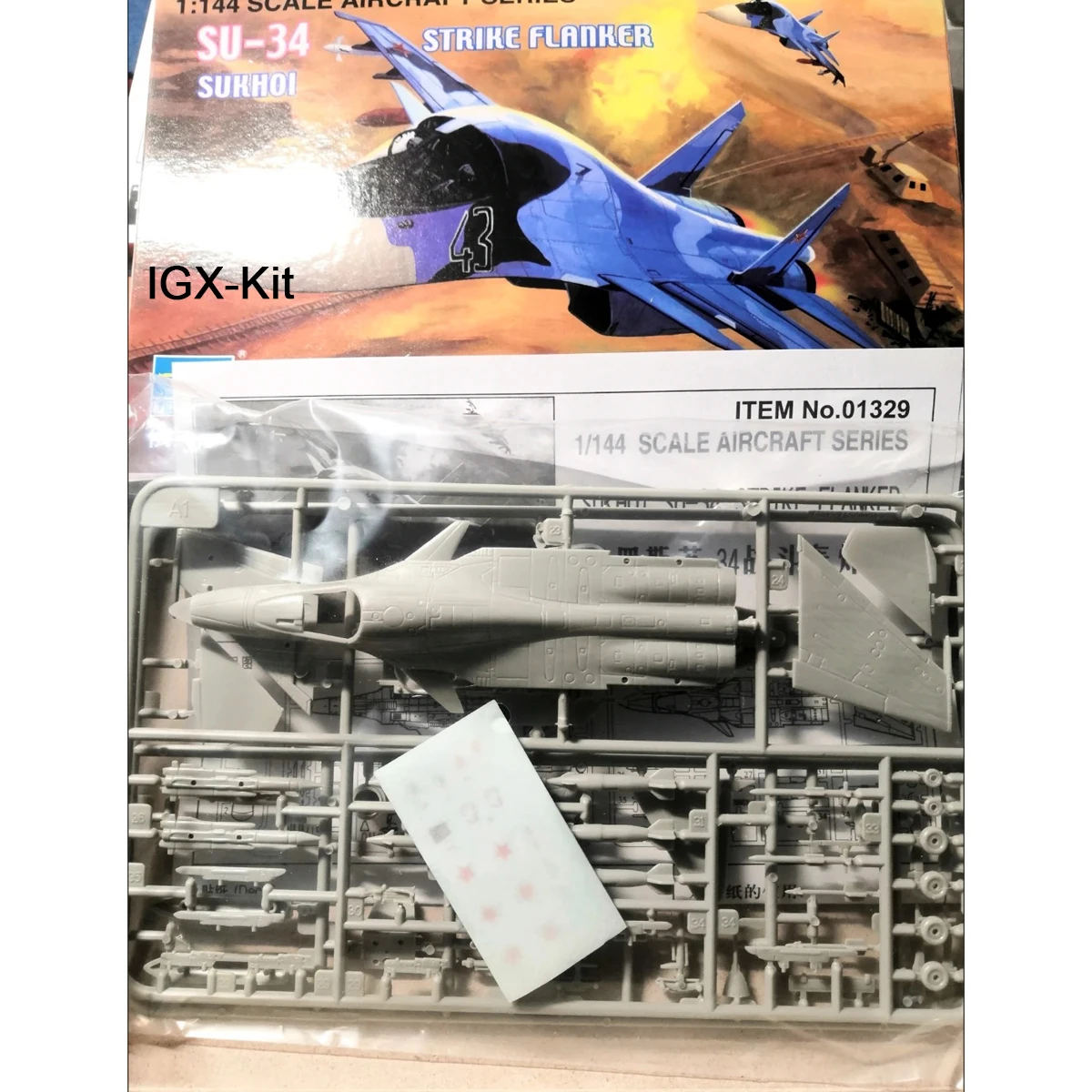 Trumpeter 01329 1/144 Scale Soviet Su34 SU-34 Full B Jet Fighter Plane Aircraft Gift Plastic Assembly Model Building Kit