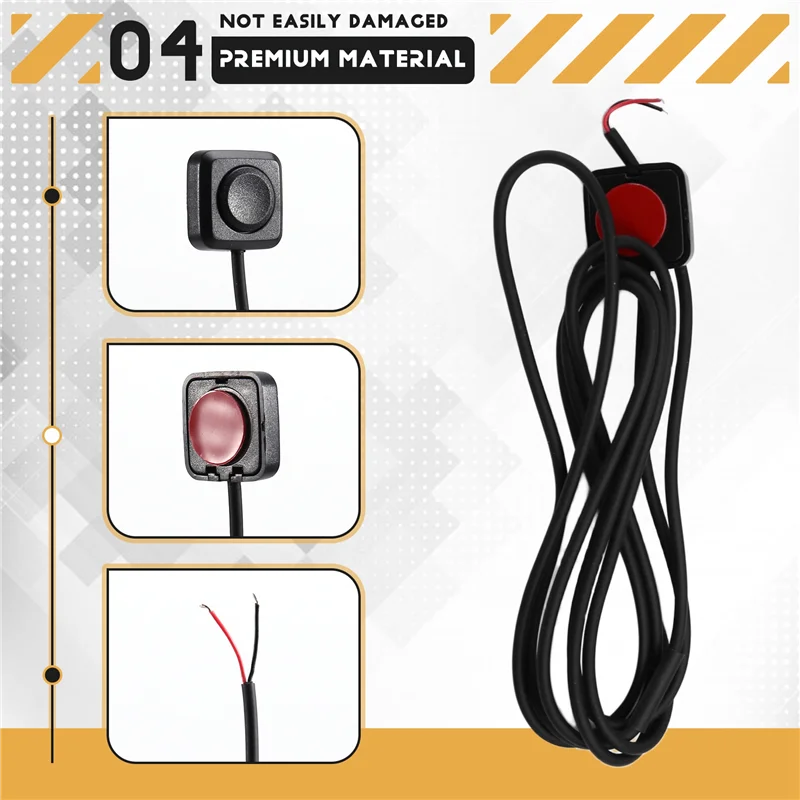 HLZS-4Pcs Momentary Switch 12V 24V Mini Button Switch For Car Horn, Industrial Control, Electronics Experiments