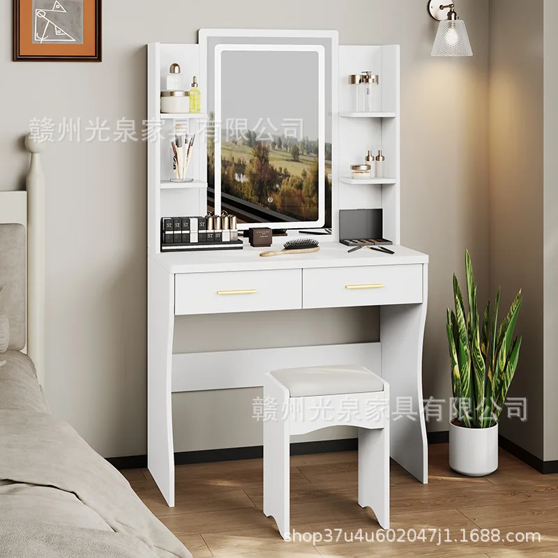 Amazon cross-border makeup table dresser bedroom household dressing stool rental house dresser manicure makeup stool
