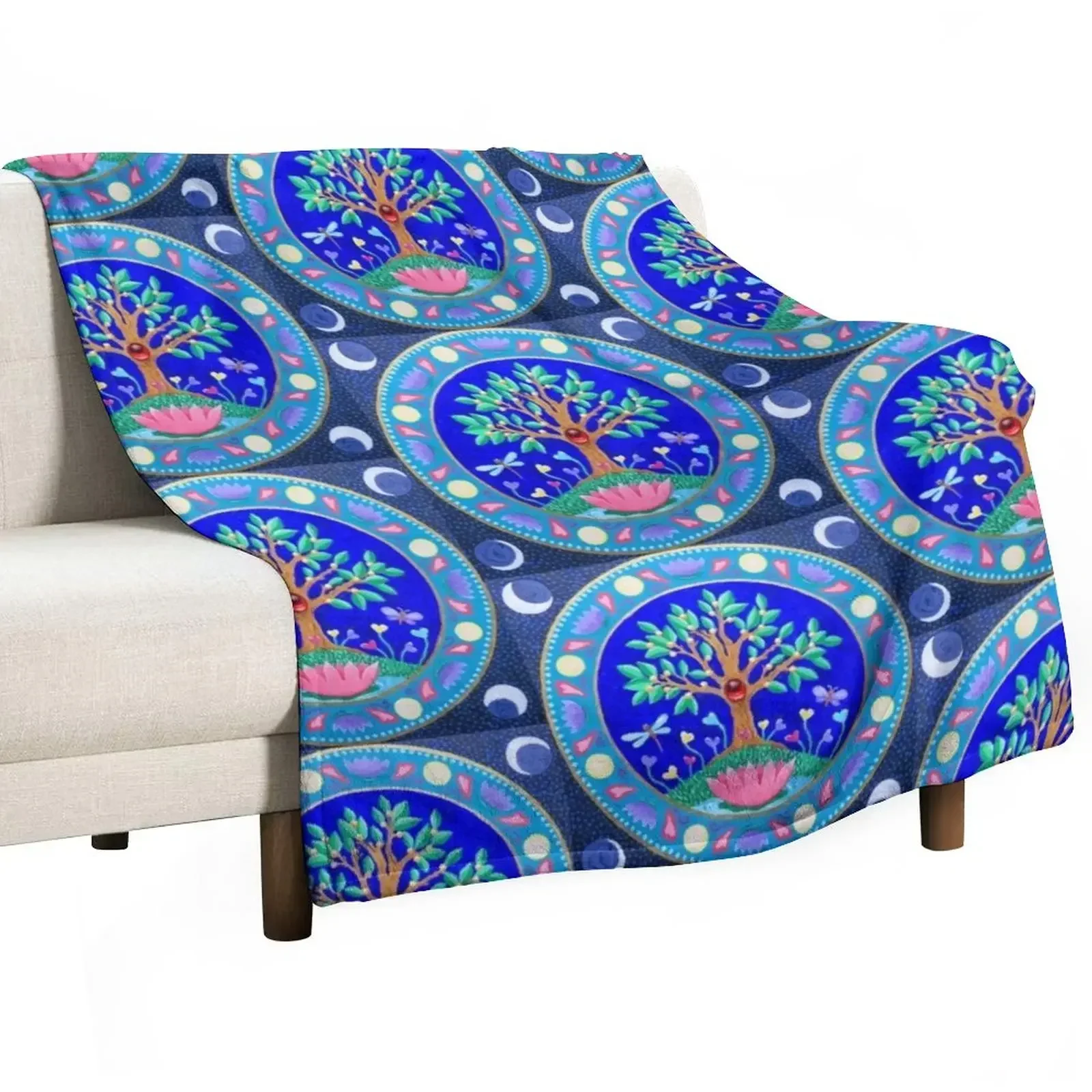 

Tree of Life and Love Mandala Throw Blanket For Baby Bed linens Blankets For Baby Blankets