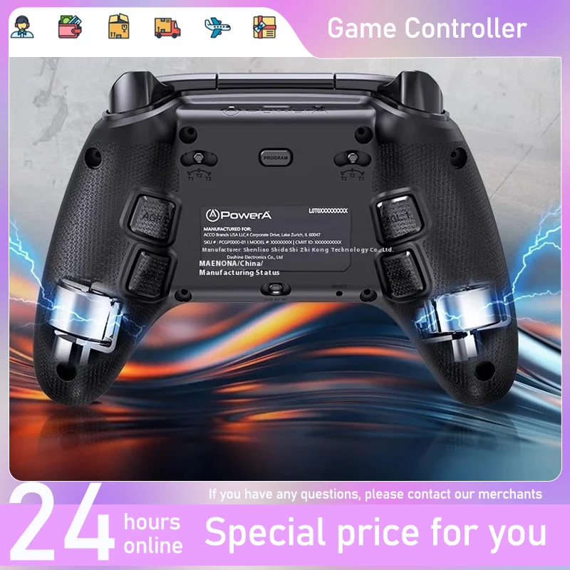 Battle Dragon Co-Branded Gamepad | PowerA Dual Hall Joysticks | Works with Steam/PC/Android