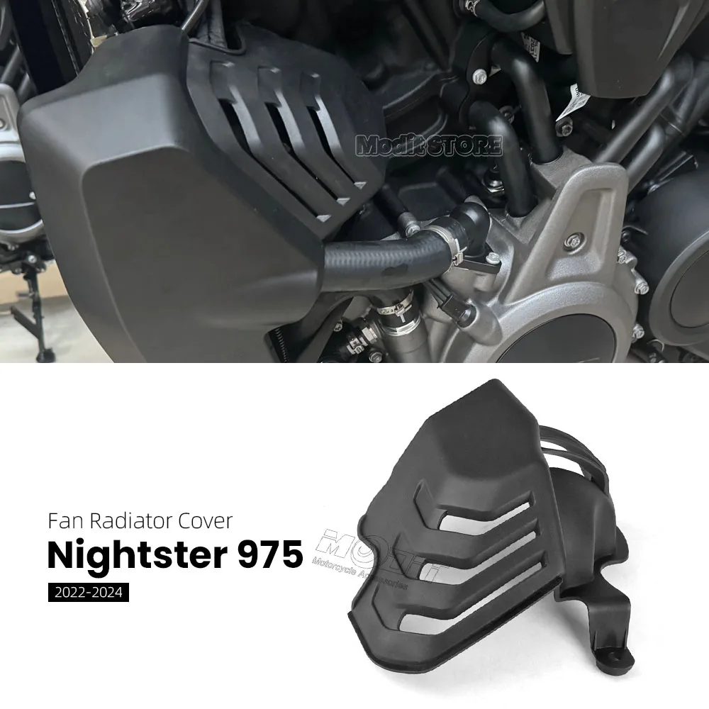 For Harley Nightster 975 RH975S 2022-2024 Motorcycle Accessories Fan Radiator Cover Fairing Heat Shield Hot Air Deflector Black