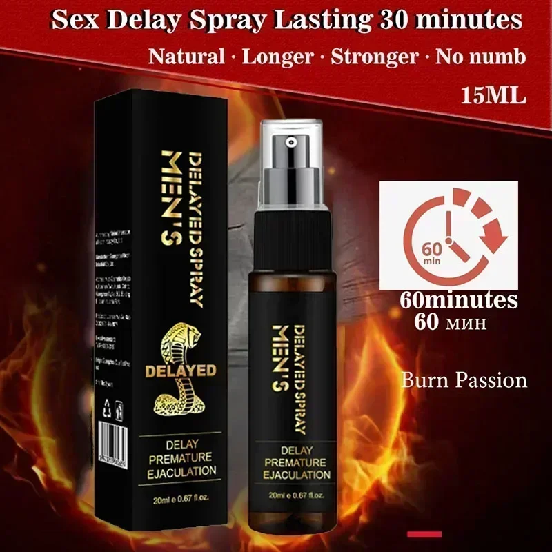 Male Sex Delay Spray For Men External Use Anti Premature Ejaculation Lasting Prolong 60 Minutes Products Penis Enlargement Oils