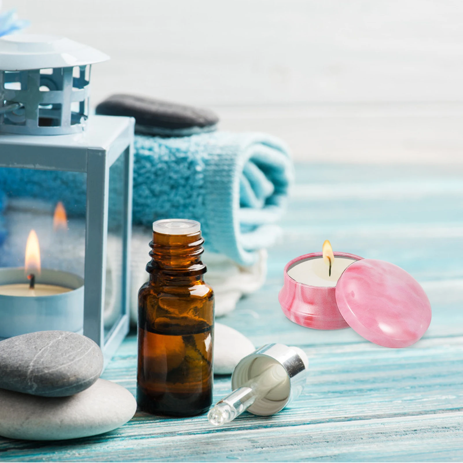

Craft Containers Aromatherapy Packaging Box Jars Lids Small Tins Multipurpose DIY Organizing Beads Screws Candies Buttons