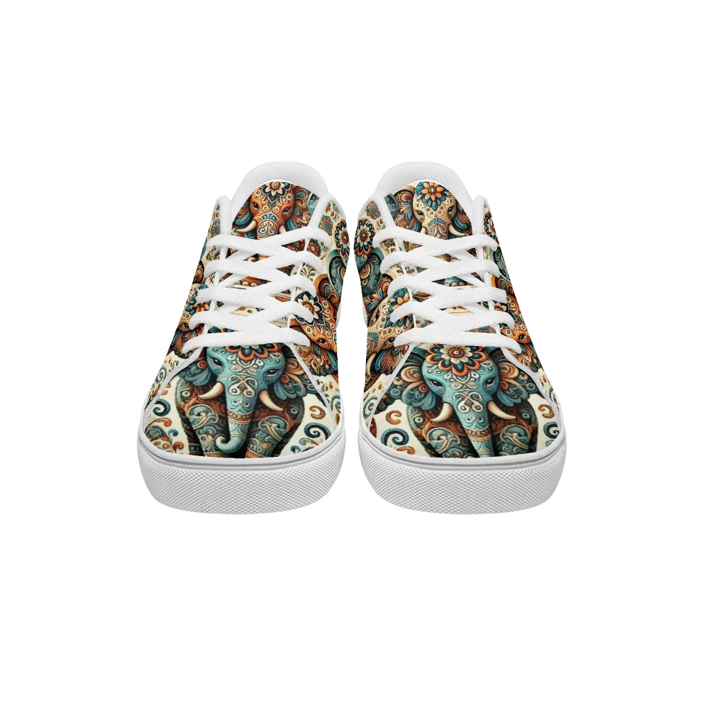 أحذية رياضية كاجوال بطبعة فيل، أحذية رياضية بيضاء أنيقة، أحذية رياضية مناسبة وأنيقة ومتعددة الاستخدامات للرجال والنساء #5