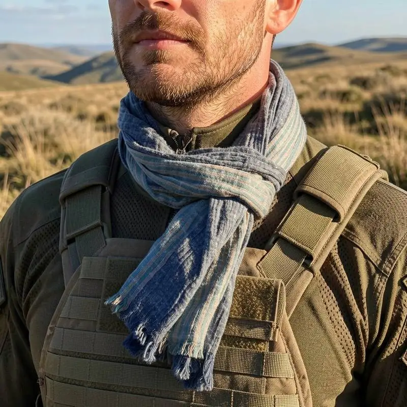 Bandana low bulk organic cotton for winter mountaineering mens outdoor neck wrap frigid winter male winter Bandana