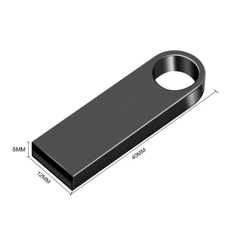 Waterproof usb flash drive pen drive 8GB 16GB 32GB 4GB 64GB 128GB Metal pendrive Card Memory Stick Drives u disk with key ring view 3