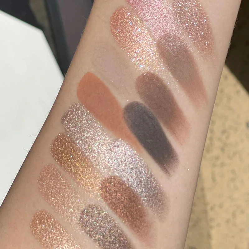 TINGPHE Vintage 15-kolorowa patelnia do brązowania zimny odcień cementowy szary cień do powiek Pan Student niedrogi kolor ziemi brokat różowy makijaż