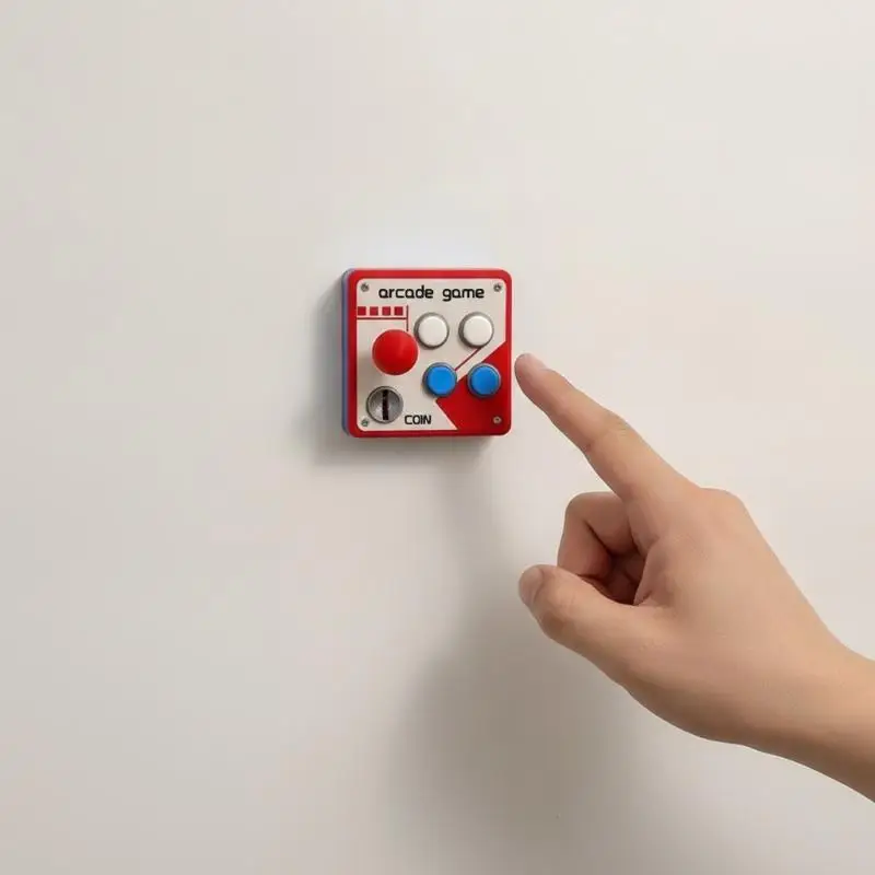 3D Retro Arcade Game Design: Light Switch Panel Joystick Function