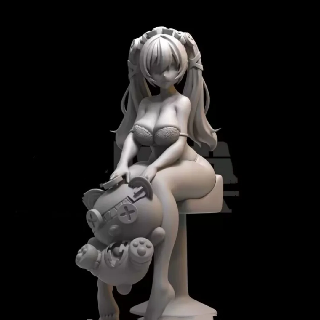 

1/24 Scale Resin Figure Cute girl swimsuit bikini Assemble Model Kit Unassembled and Unpainted 3D printing toy