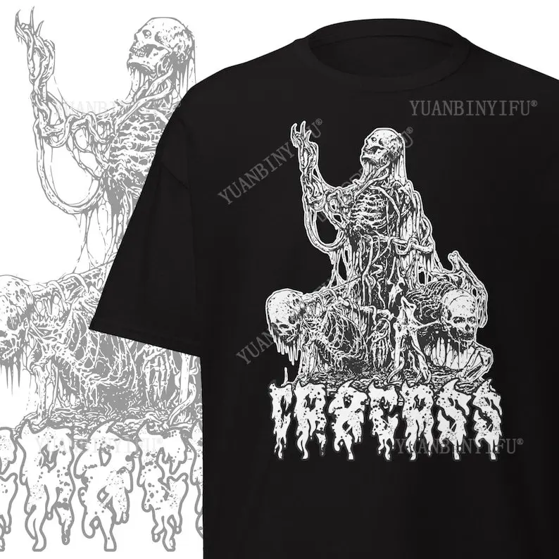 Carcass T-shirt Death Metal Band Old School Death Metal Clothing Gifts for Metalhead Extreme Metal Band Merch Short Sleeve