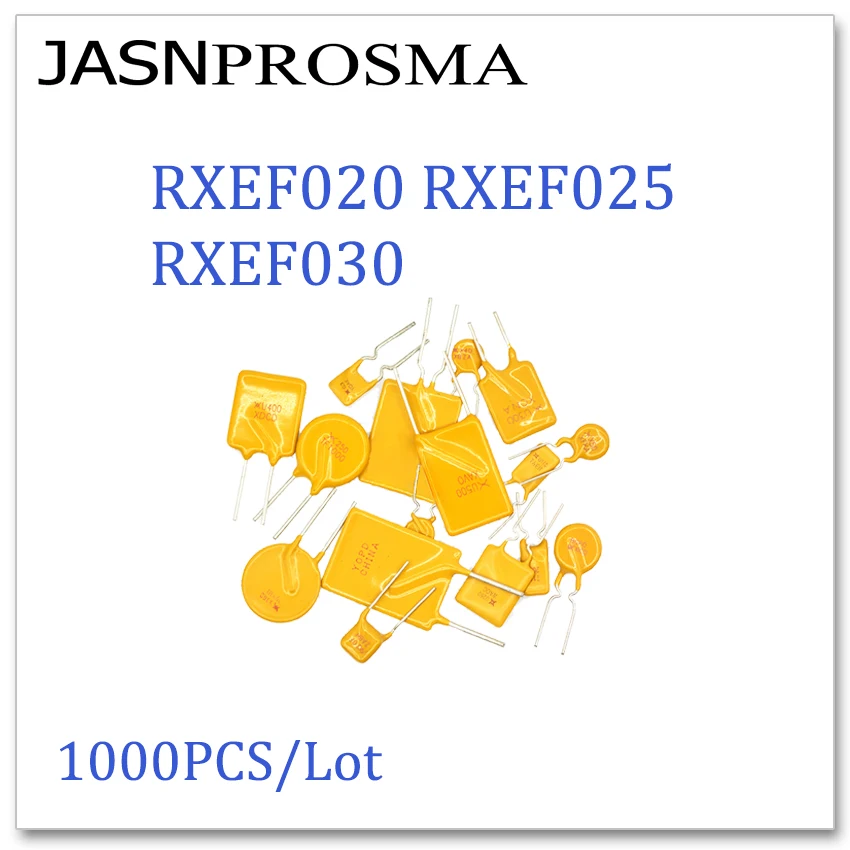 JASNPROSMA 1000PCS/LOT RXEF020 RXEF025 RXEF030 XF020 XF025 XF030 72V 0.2A 0.25A 0.3A PPTC Fuse DIP Made in China High quality