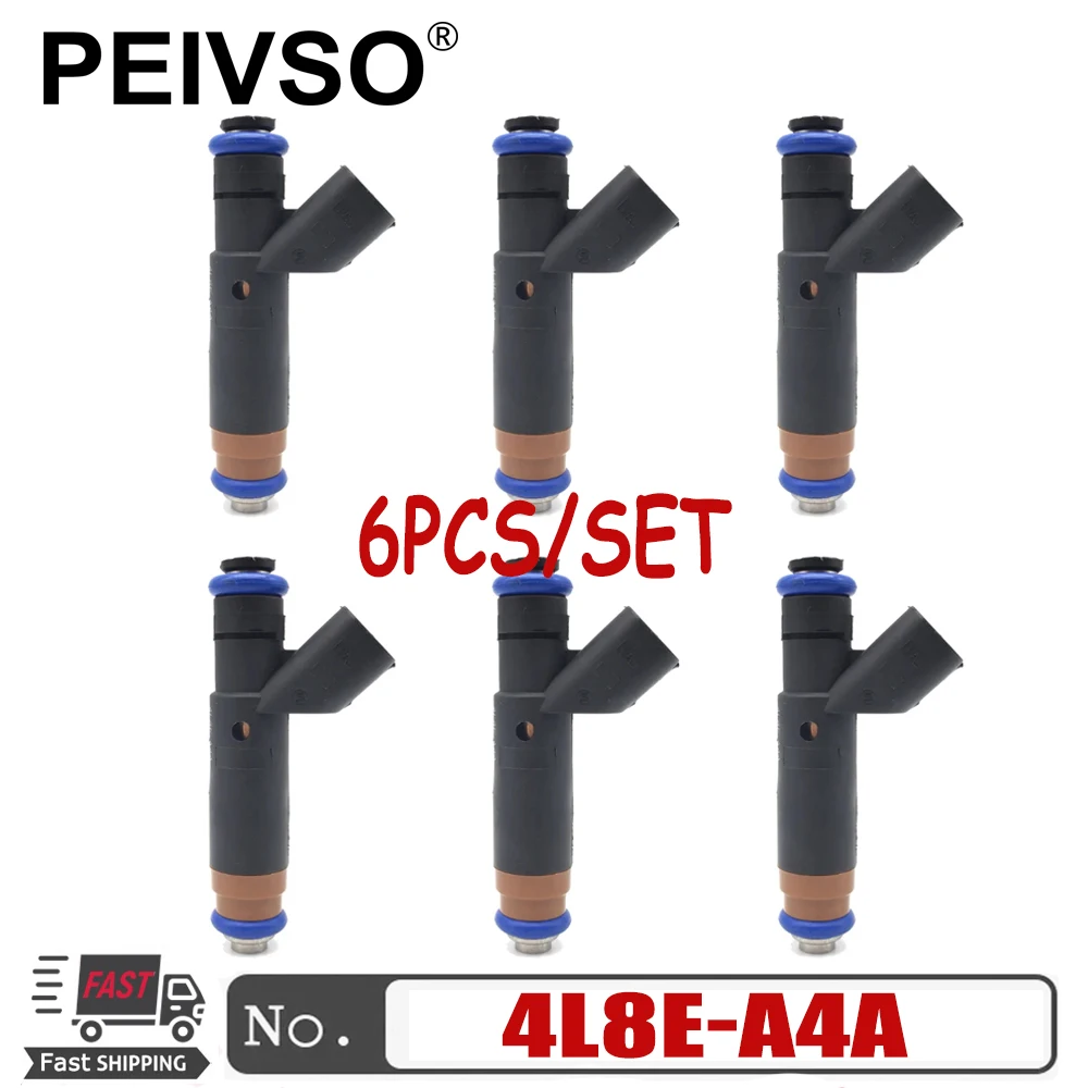 

6Pcs 4L8E-A4A Fuel Injectors For 2005-2010 Ford Mustang Explorer Escape 4.6L V8