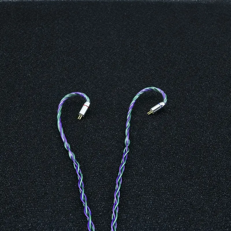 XINHS HS07 8-strand single crystal copper silver foil wire hybrid cable