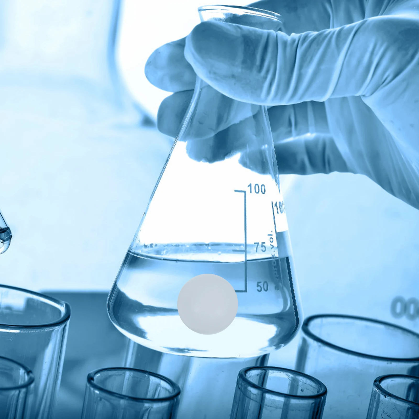 

5 Pcs PTFE Ball Experiment Accessory Supply Chemical Container Mixer Accessories Stirrer