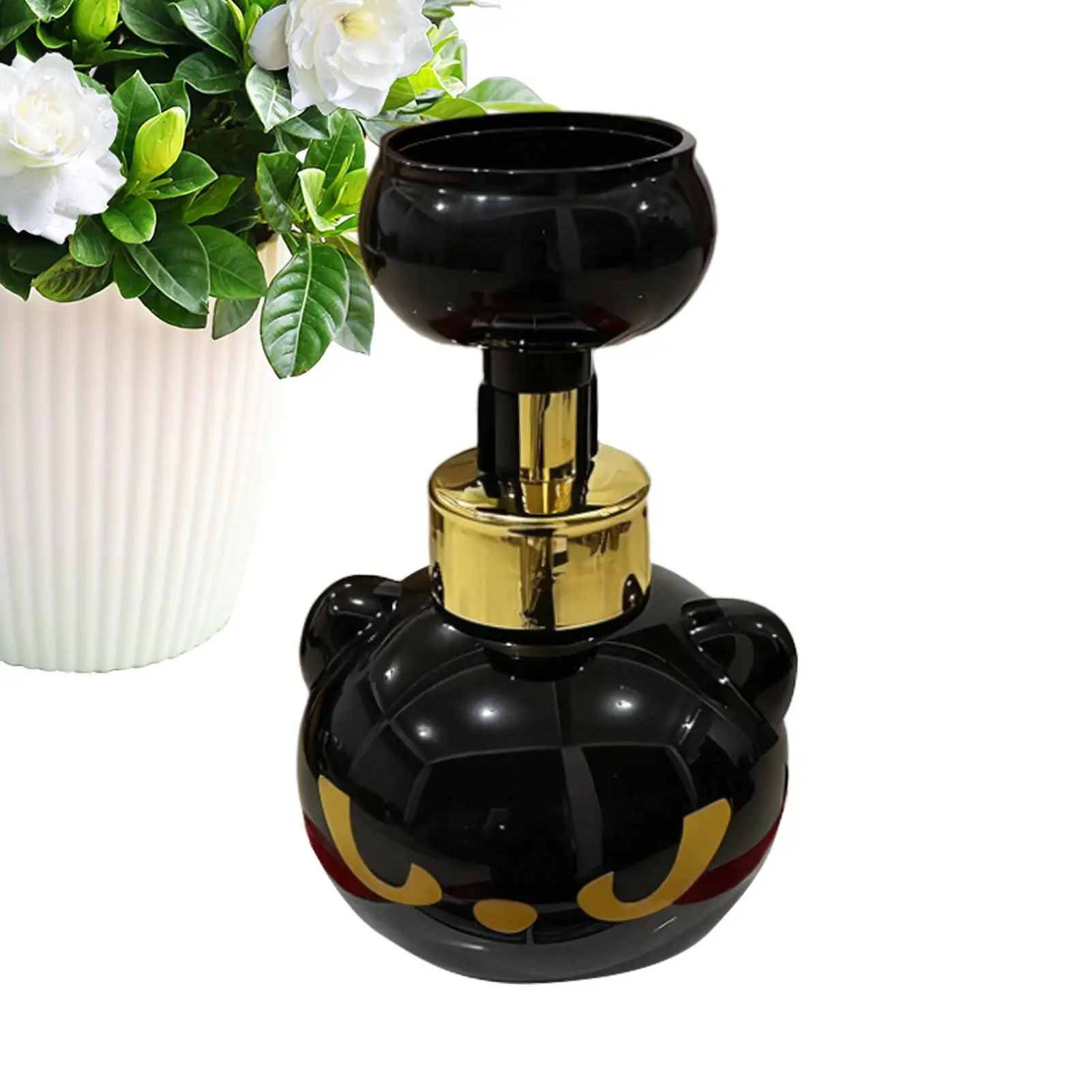 

Cute Cat Paw Foam Soap Dispenser Black Kitty Foaming Pump Bottle Creates Paw-Shaped Foam Hand Soap Pump