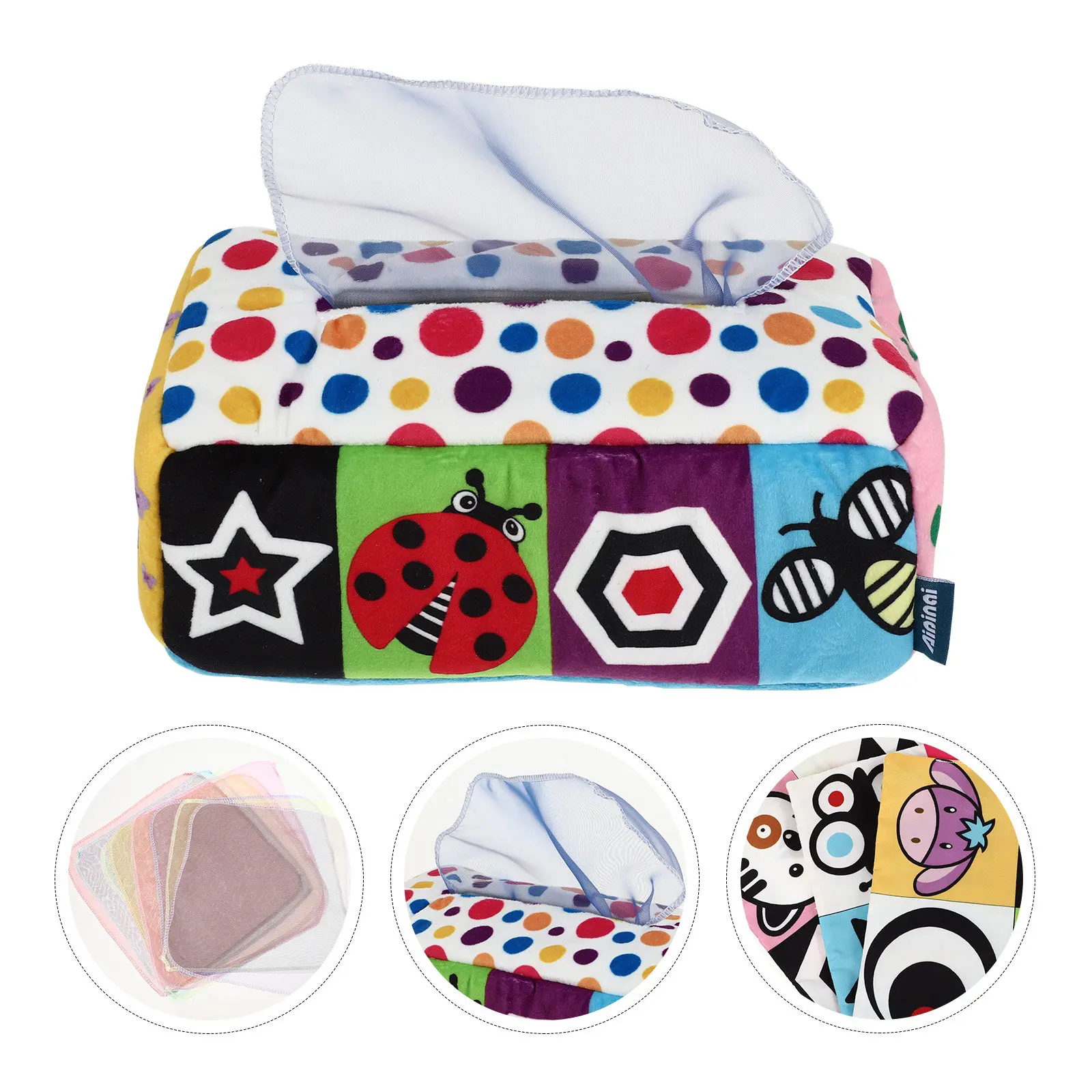infant-sensory-tissue-box-baby-early-education-kid-pulling-elephant-pattern-soft-training-development