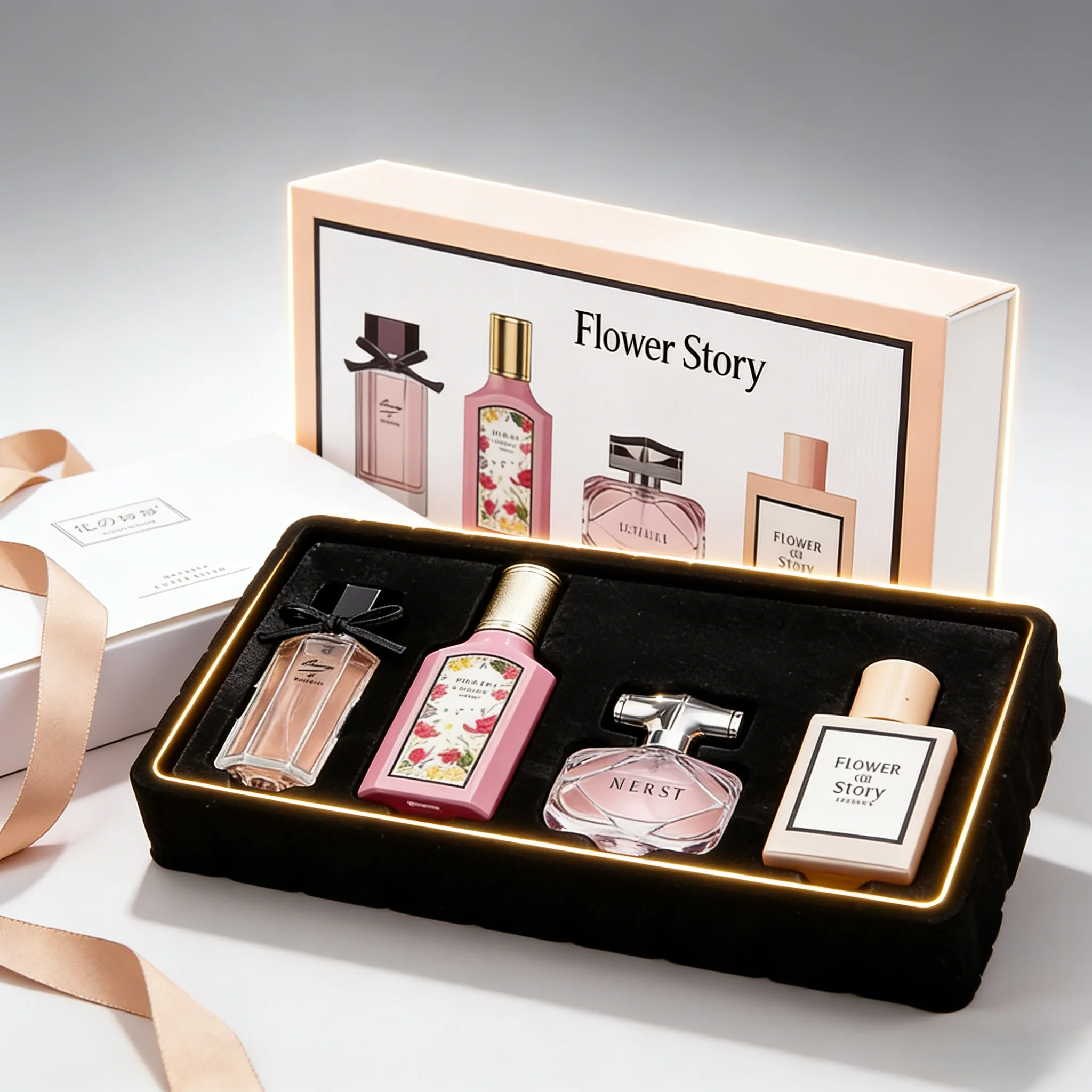 

3*25ml+30ml Brand Perfume Women Gift Box four-piece Set Floral Pheromone Long-lasting Scent Exude feminine charm духи жен